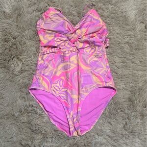 Aerie Pink and Purple One Piece Swimsuit